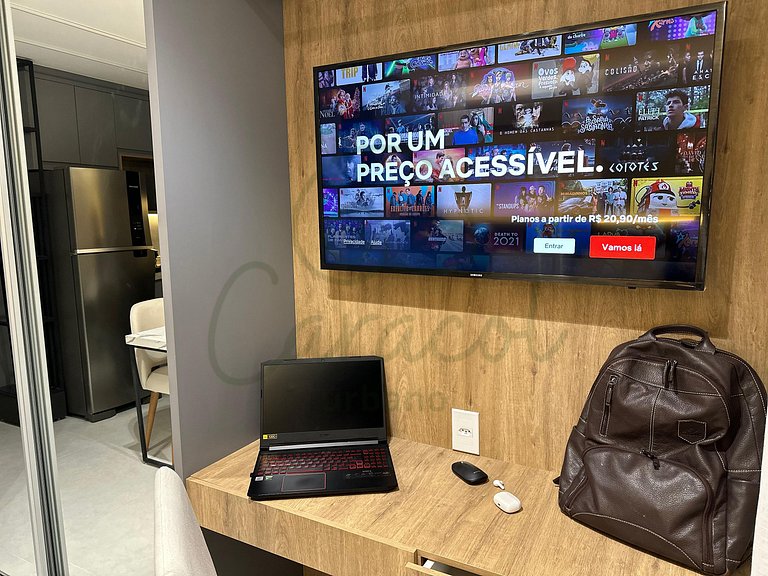 Studio com piscina na cobertura