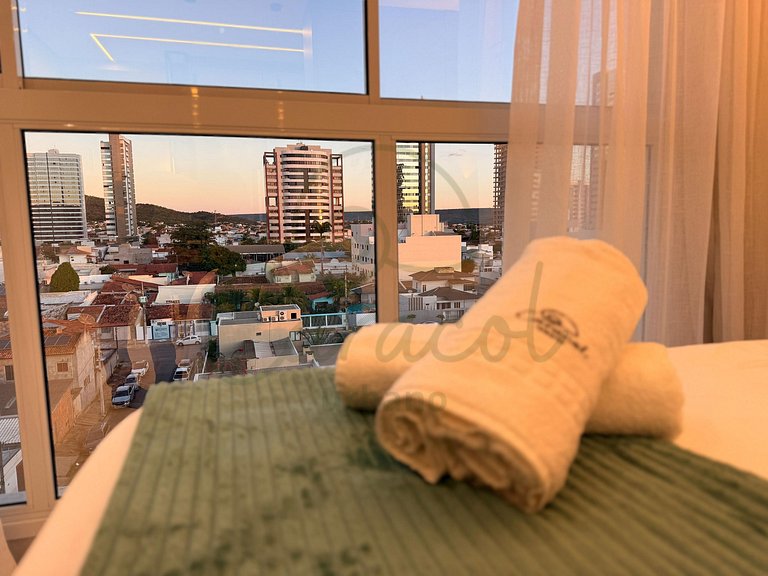 Studio Modelo com piscina na cobertura