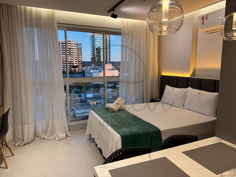 Studio Modelo com piscina na cobertura
