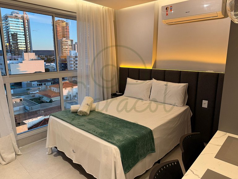 Studio Modelo com piscina na cobertura