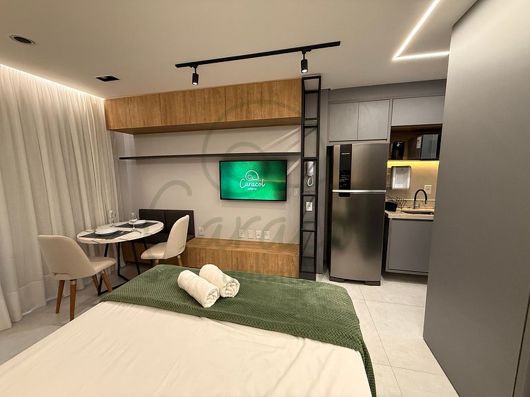 Estúdio aconchegante no City House