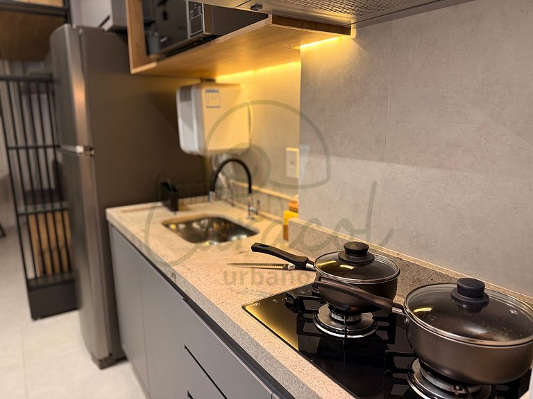 Estúdio aconchegante no City House