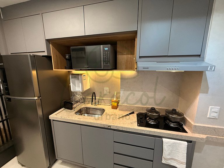 Estúdio aconchegante no City House