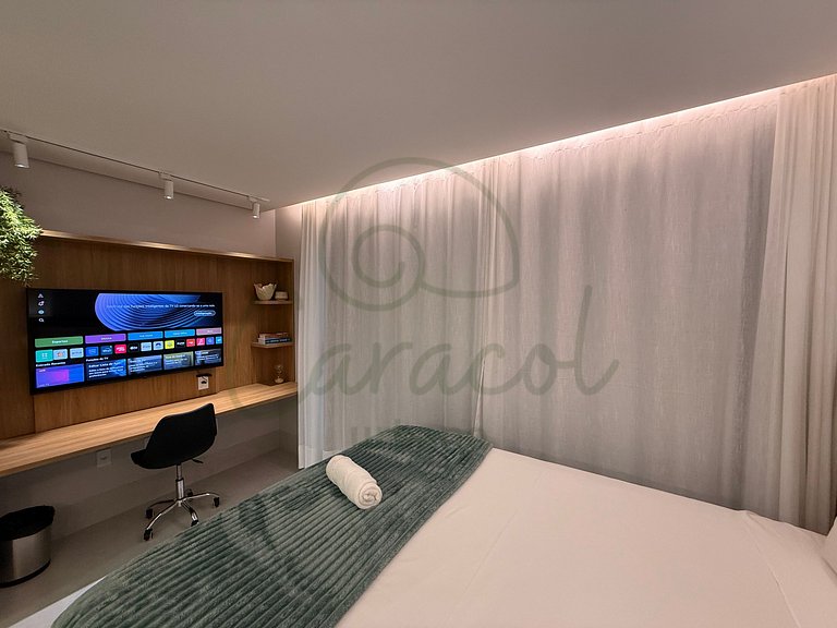 Charmoso Studio com vista incrível